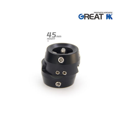 Ελαφρύ βάρος Αλουμινίου Προθετική Διπλή κεφαλή Στρίψιμο προσαρμοστή 45mm